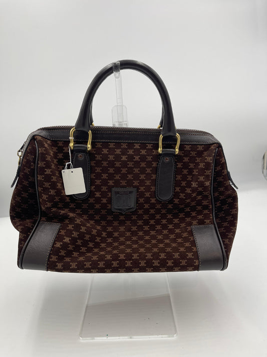 Celine Macadam Suede Boston