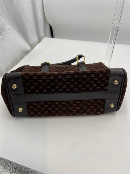 Celine Macadam Suede Boston