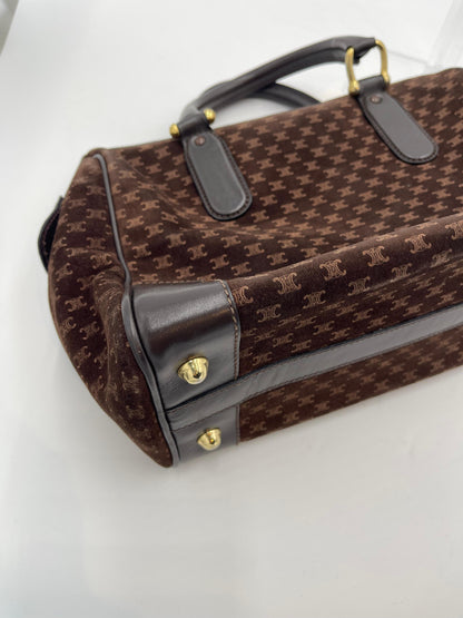 Celine Macadam Suede Boston