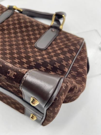 Celine Macadam Suede Boston