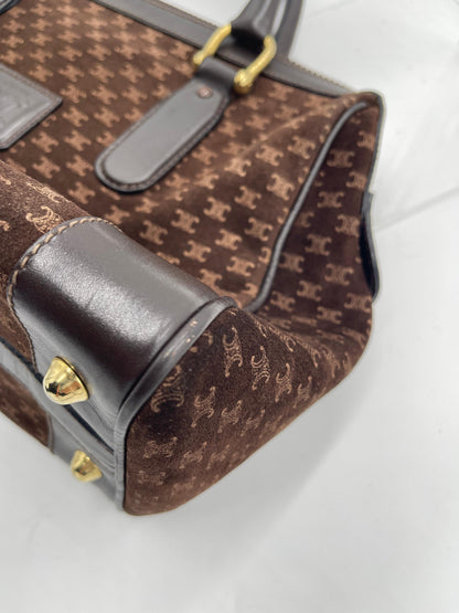 Celine Macadam Suede Boston