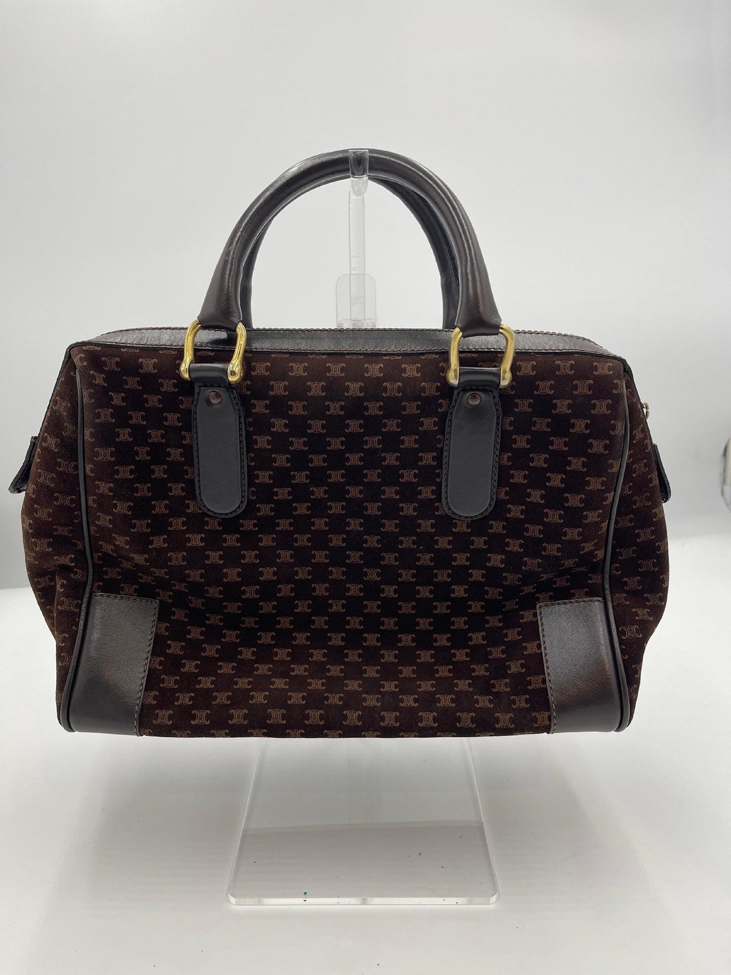 Celine Macadam Suede Boston