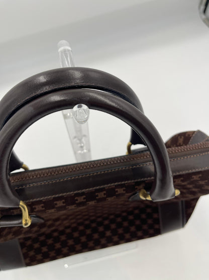 Celine Macadam Suede Boston