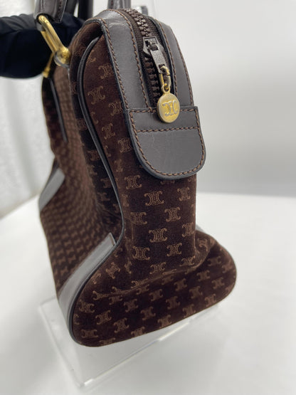 Celine Macadam Suede Boston