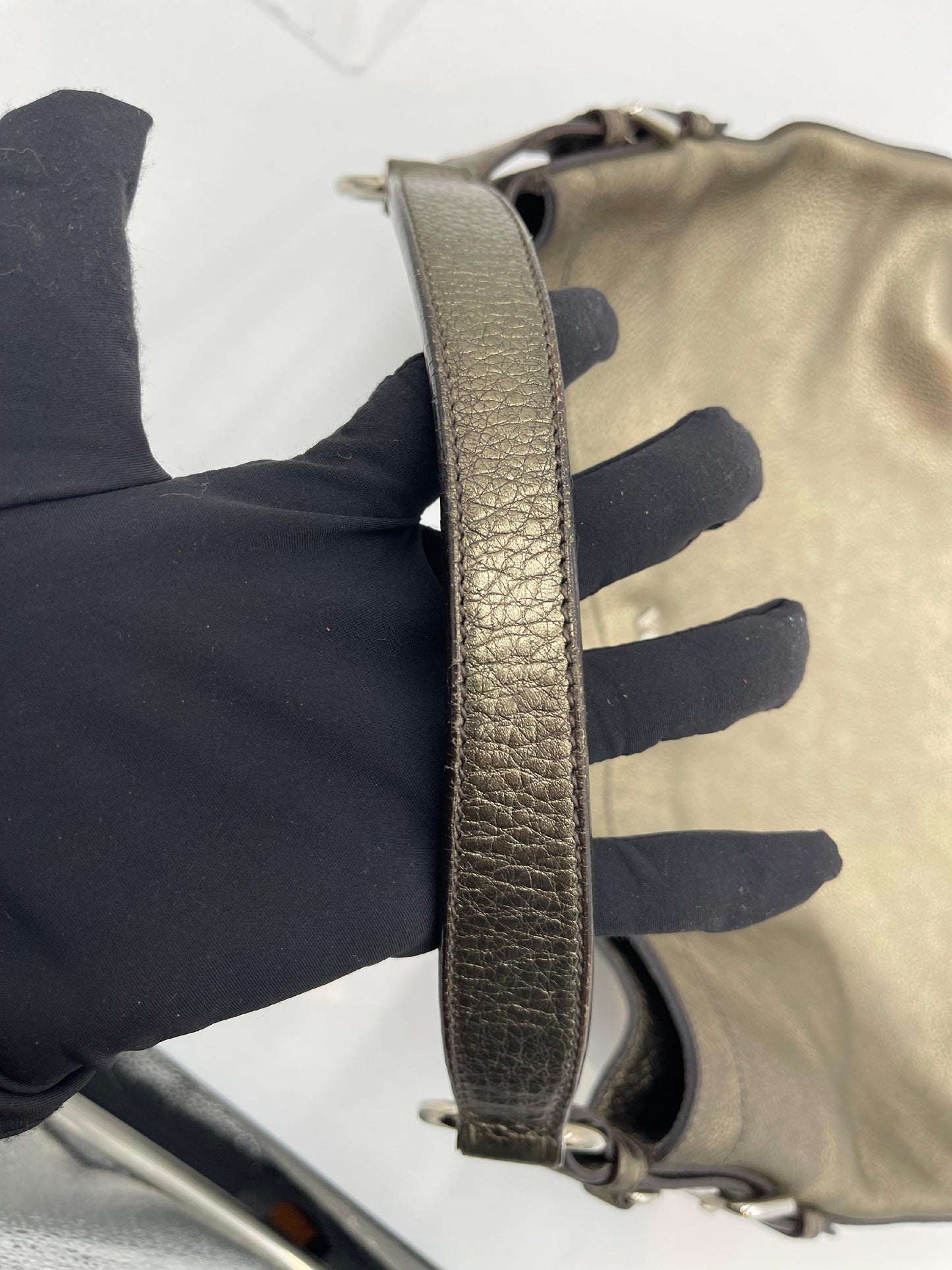 Prada Vitello Leather Hobo