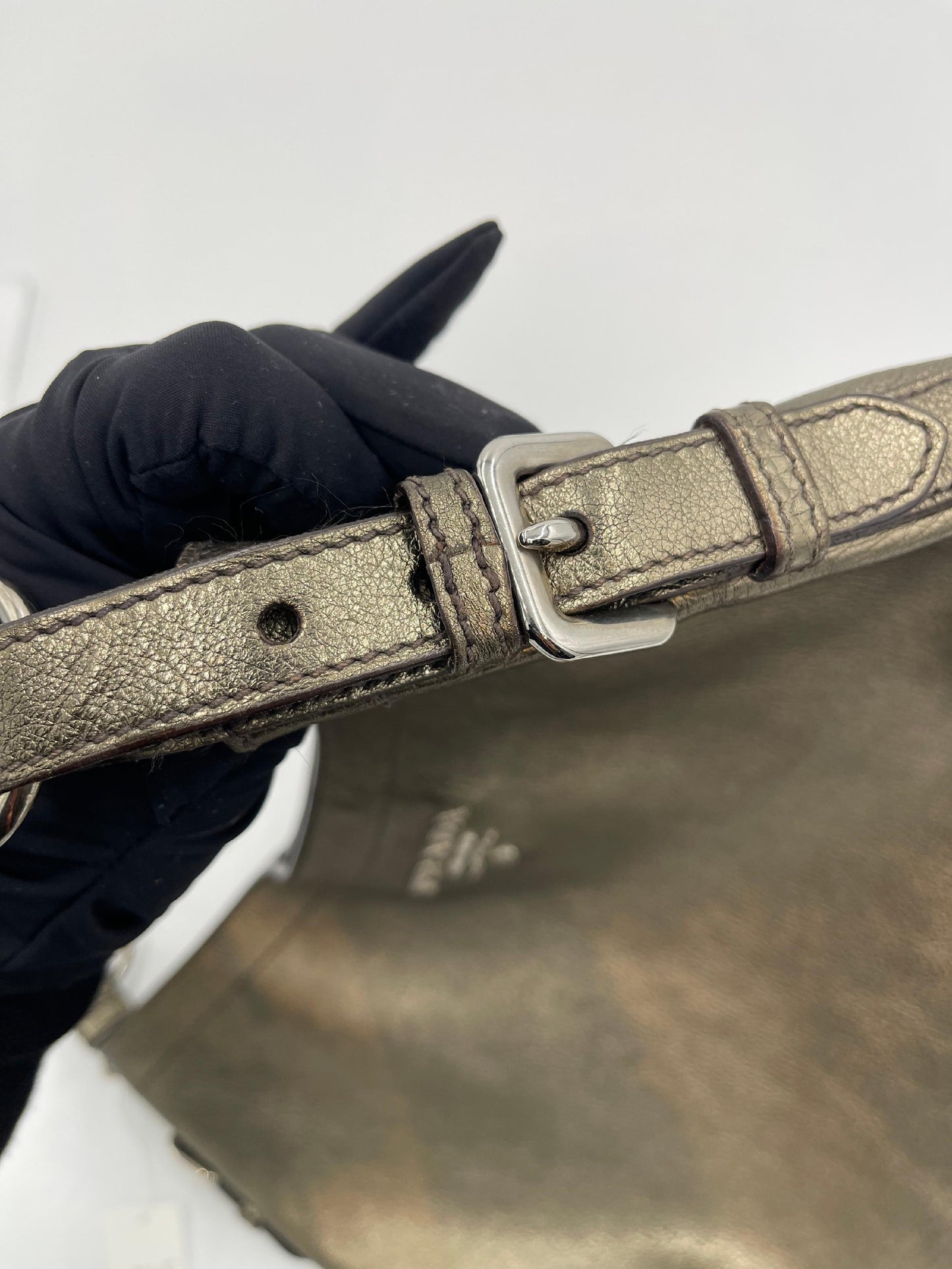 Prada Vitello Leather Hobo