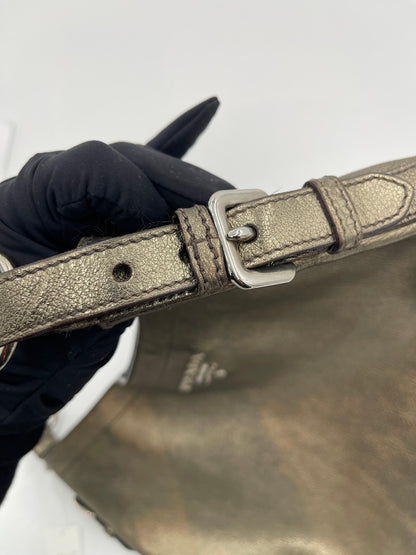 Prada Vitello Leather Hobo