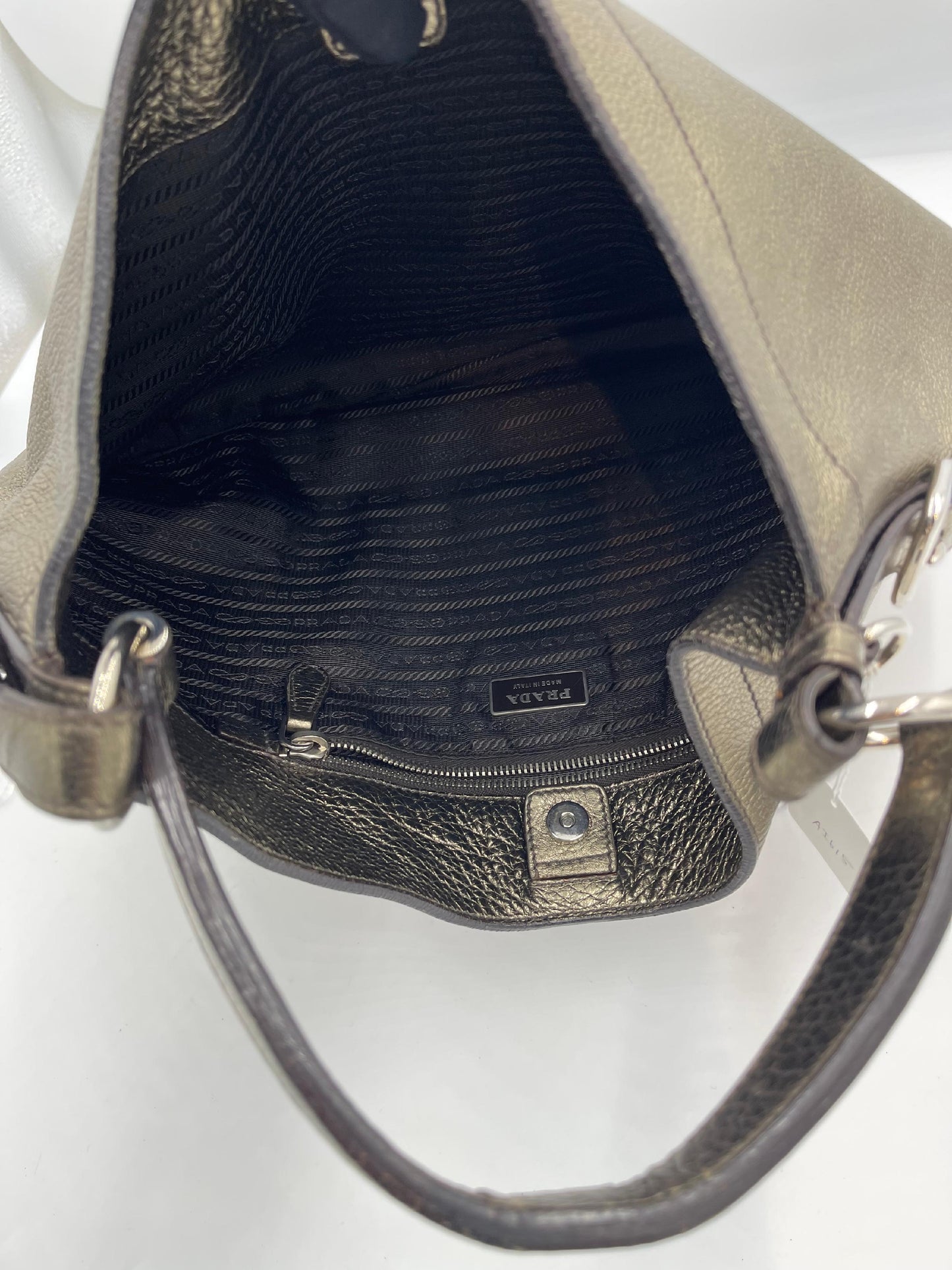 Prada Vitello Leather Hobo